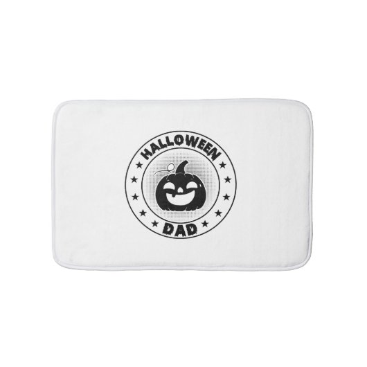 Grappige Halloween Pap Halloween Pumpkin Badmat (Voorkant)