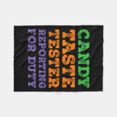 Grappige Halloween Papa Grapjas Candy Smaaktester Fleece Deken (Voorkant (Horizontaal))