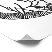 Grappige Halloween Parrot kleurplaat Poster (Hoek)