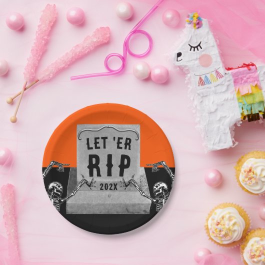 Grappige Halloween Party Papier Borden Papieren Bordje (Feest)