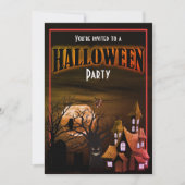 Grappige Halloween Party Uitnodiging (Voorkant)