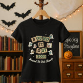 Grappige Halloween Phonics leraar klinkt het uit b T-shirt