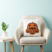 Grappige Halloween pompoen, enge Halloween Kussen (Stoel)