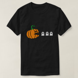 Grappige Halloween Pompoen Eten Spook, gamer Gesch T-shirt