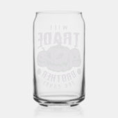 Grappige Halloween Pompoen Glas  (Achterkant)