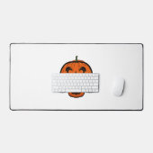 Grappige Halloween pompoen, griezelige Halloween Bureaumat (Keyboard & Muis)