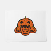 Grappige Halloween pompoen, griezelige Halloween Deurmat (Voorkant)