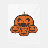 Grappige Halloween pompoen, griezelige Halloween Fleece Deken (Voorkant)