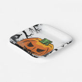 Grappige Halloween Pompoen Halloween Party decorat Papieren Bordje (Gebogen)