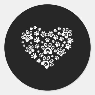 Grappige Halloween Pompoen Hondenpoten - Halloween Ronde Sticker