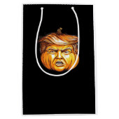 Grappige Halloween pompoen politieke parodie Donal Medium Cadeauzakje (Voorkant)