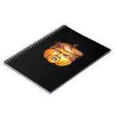 Grappige Halloween pompoen politieke parodie Donal Notitieboek (Linkerzijde)