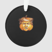 Grappige Halloween pompoen politieke parodie Donal Ornament (voorkant)