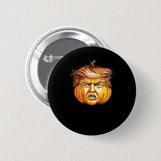 Grappige Halloween pompoen politieke parodie Donal Ronde Button 5,7 Cm (Voorkant /achterkant)