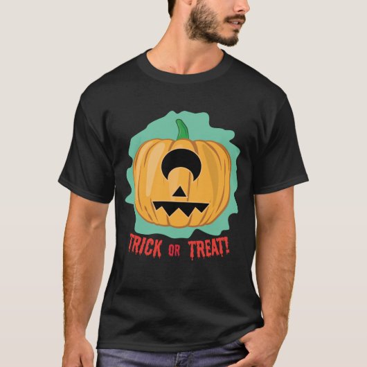 Grappige Halloween Pompoen T-shirt (Voorkant)