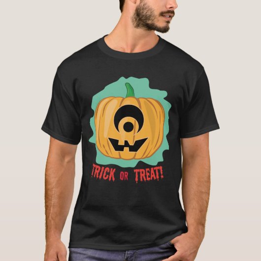 Grappige Halloween Pompoen T-shirt (Voorkant)