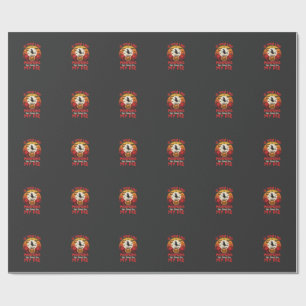 Grappige Halloween Pompoen Taart Ontwerp_1 Cadeaupapier