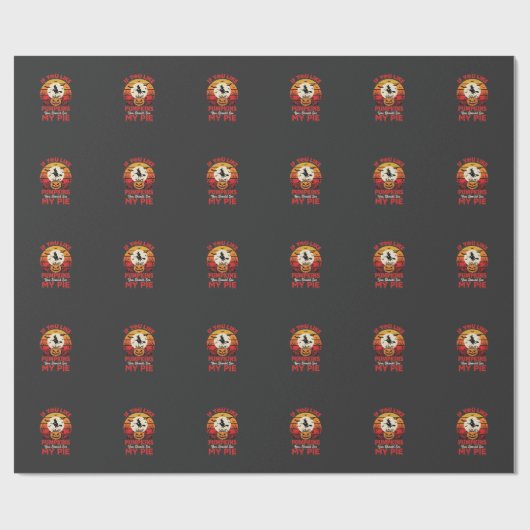 Grappige Halloween Pompoen Taart Ontwerp_1 Cadeaupapier (Vlak)