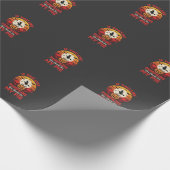 Grappige Halloween Pompoen Taart Ontwerp_1 Cadeaupapier (Hoek)