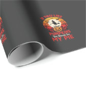 Grappige Halloween Pompoen Taart Ontwerp_1 Cadeaupapier (Rol Hoek)