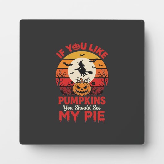Grappige Halloween Pompoen Taart Ontwerp_1 Fotoplaat (Voorkant)