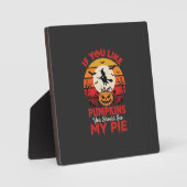 Grappige Halloween Pompoen Taart Ontwerp_1 Fotoplaat (Voorkant)