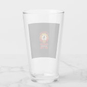 Grappige Halloween Pompoen Taart Ontwerp_1 Glas (Achterkant)