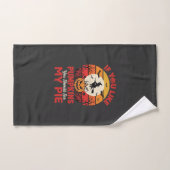Grappige Halloween Pompoen Taart Ontwerp_1 Handdoek (Handdoek)