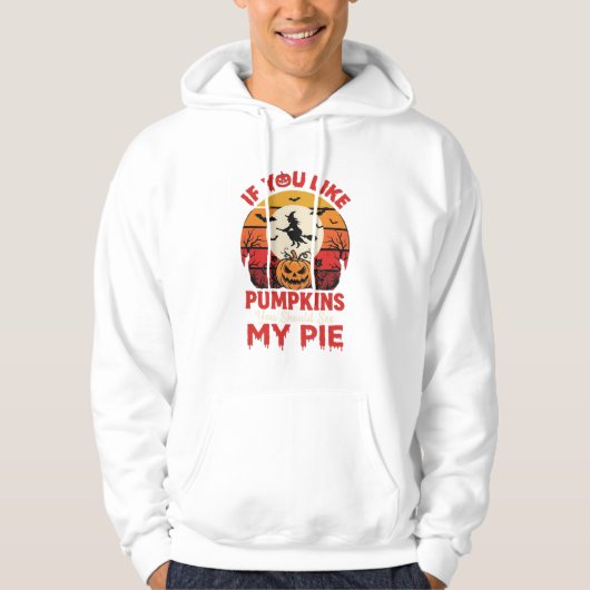 Grappige Halloween Pompoen Taart Ontwerp_1 Hoodie (Voorkant)
