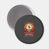 Grappige Halloween Pompoen Taart Ontwerp_1 Magneet (Voorkant / Achterkant)