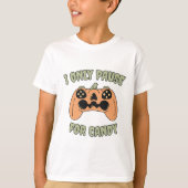 Grappige Halloween Pompoen Video Game Controller T-shirt (Voorkant)