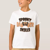Grappige Halloween Pompoen Video Gamer Controller T-shirt (Voorkant)
