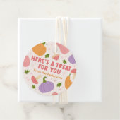 Grappige Halloween pompoenen en paddenstoelen Bedankjes Labels (In situ)