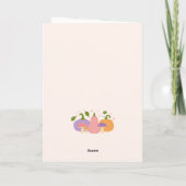 Grappige Halloween pompoenen en paddenstoelen Kaart (Achterkant)