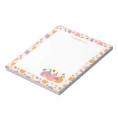 Grappige Halloween pompoenen en paddenstoelen Notitieblok (Linkerzijde)