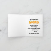 Grappige Halloween pompoenen Party Uitnodiging Sja (Binnen)