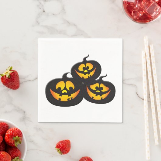 Grappige Halloween Pompoenen Servet (Insitu)