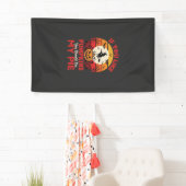 Grappige Halloween Pompoenen Taart Ontwerp_1 Spandoek (Insitu)