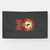 Grappige Halloween Pompoenen Taart Ontwerp_1 Spandoek (Horizontaal)