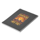 Grappige Halloween Pompoentaart Heks Ontwerp_1 Notitieblok (Linkerzijde)
