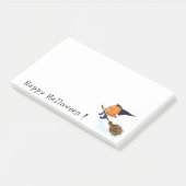 Grappige Halloween Post-it® notes Witch Pumpkin (Schuin)