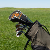 Grappige Halloween Postbode Heks Kat Grafisch Golfheadcover (Insitu)