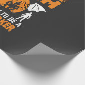 Grappige Halloween Postmedewerker Heks Kat Grafisc Cadeaupapier (Hoek)