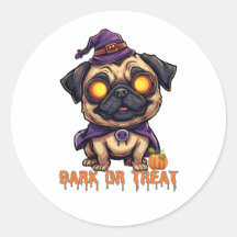 Grappige Halloween Pug