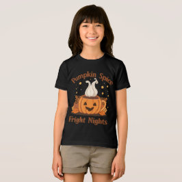 Grappige Halloween "Pumpkin Spice en Fright Nights Tri-Blend Shirt