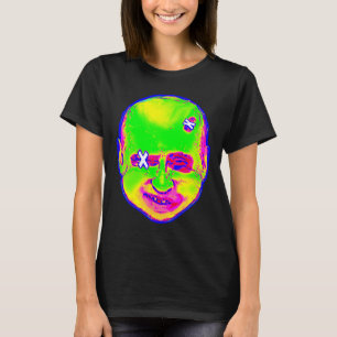 Grappige Halloween Putin Clown 1980s Retro Kunst O T-shirt