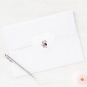 Grappige Halloween Roze Geest Spooktacular Cat Fab Hart Sticker (Envelop)