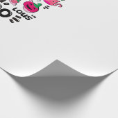 Grappige Halloween Roze Kat Geest Jongleerende Oct Cadeaupapier (Hoek)
