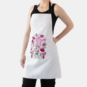 Grappige Halloween Roze Kat Ghost Jongling Octopus Schort (Insitu)