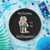 Grappige Halloween Scandinavische Ogre Troll Papieren Bordje (Feest)